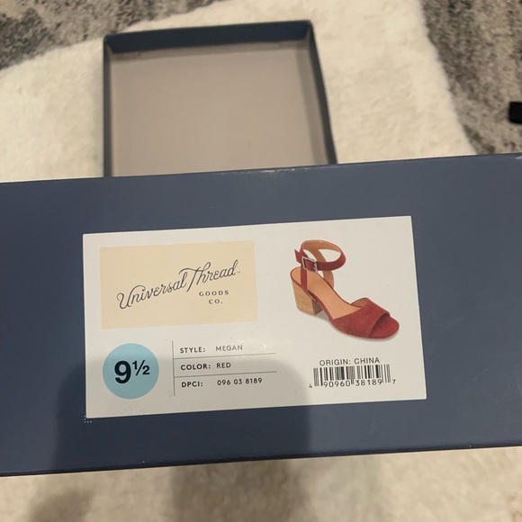 Red Wedge High Heels Size 9.5 - Picture 5 of 6